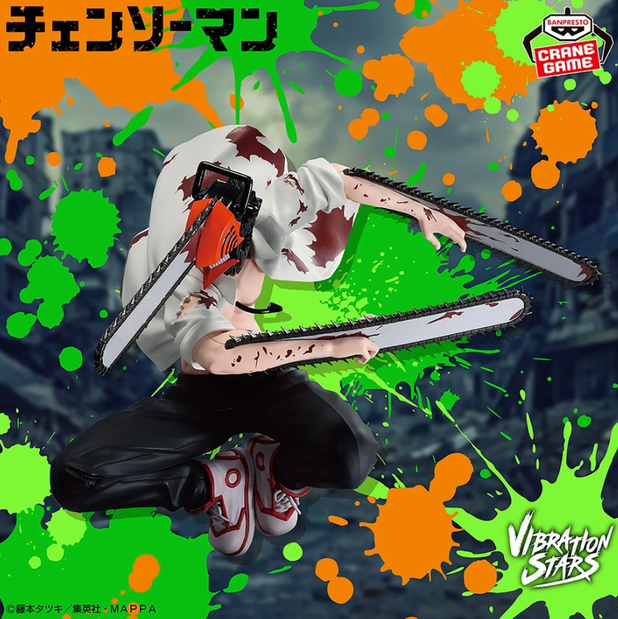 Denji as Chainsaw Man II Figure, Vibration Stars, Chainsaw Man, Banpresto