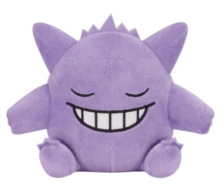 Gengar Plush Doll, Ver 1, Pokemon, 4 Inches, Banpresto
