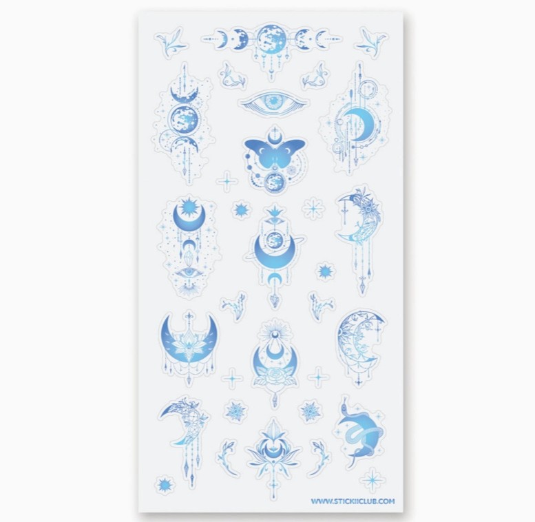 Holo Moons Sticker Sheet