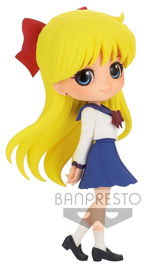 Sailor Venus Figure, Q Posket, School Uniform, Sailor Moon, Banpresto