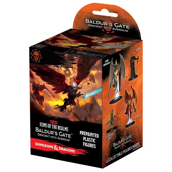 Dungeons & Dragons D&D Fantasy Miniatures: Icons of the Realms: Baldurs Gate: Descent into Avernus Standard Booster Pack Blind Box