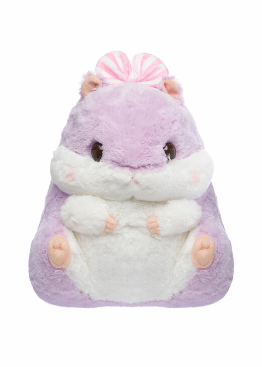 Hamster Plush Doll, Purple & White, 13 Inches, BIG Size, Amuse