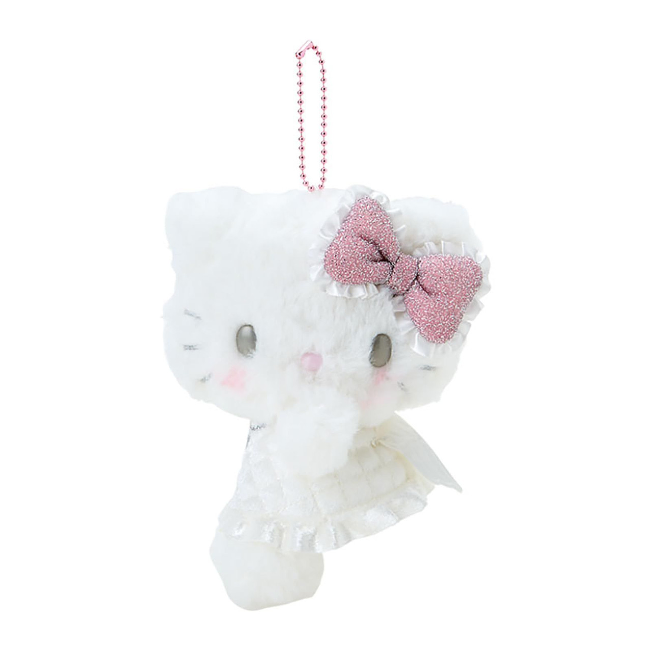 Hello Kitty Plush Doll Keychain - Angel (Little Angel Design) - Sanrio - White - 5 Inches