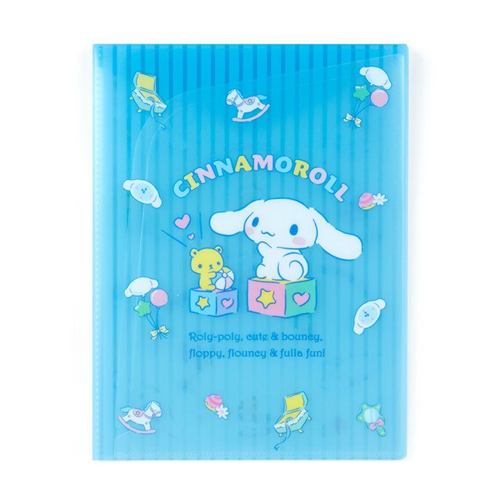 Cinnamoroll Plastic Folder Folder with Pockets, Clear File, A4 Size, Sanrio