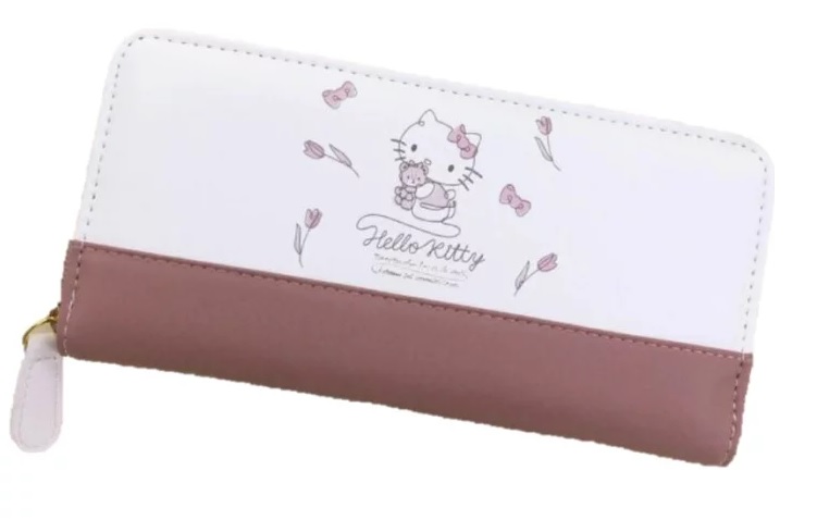 Sanrio Hello Kitty Long Wallet Case Mauve