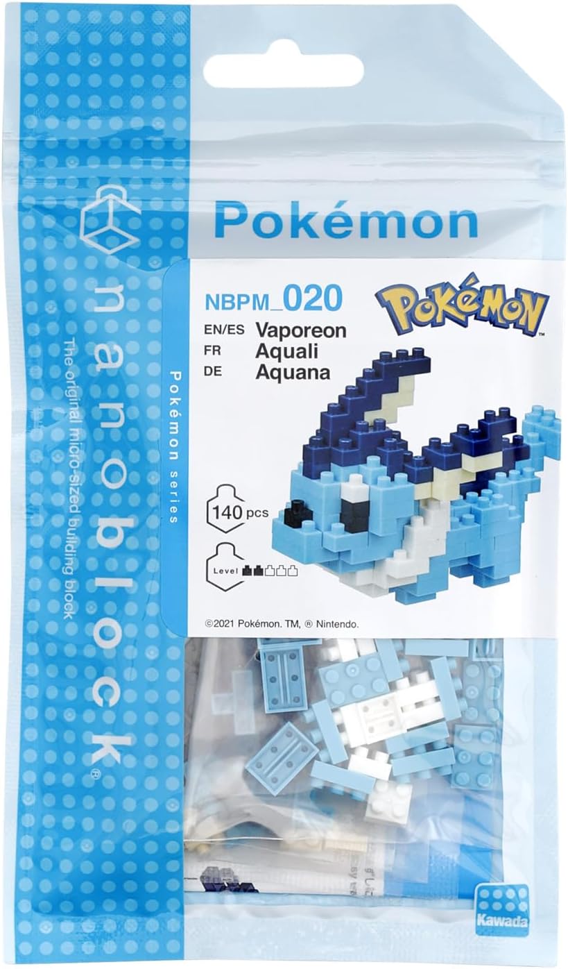 Vaporeon Nanoblock Pokemon - Pokémon Series Building Kit