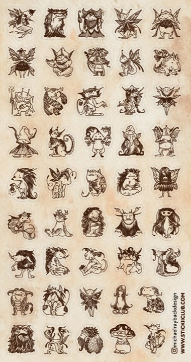 Wildwood Folk Sticker Sheet