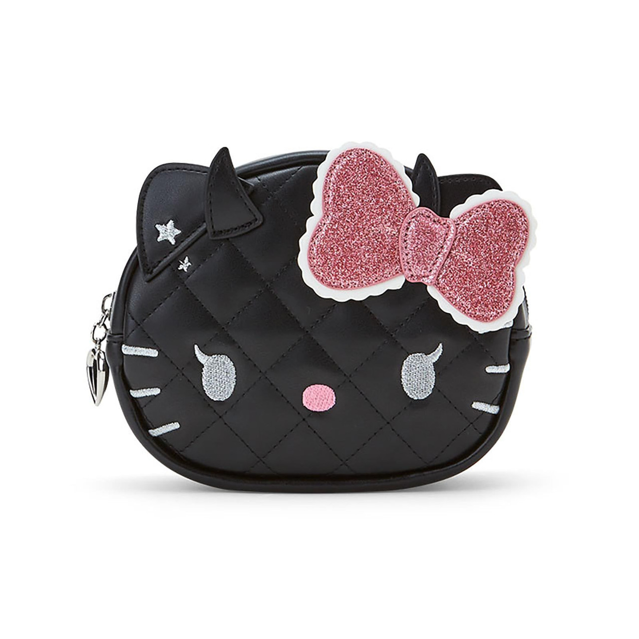 Hello Kitty Face Pouch - Devil (Little Devil Design) - Sanrio - Black