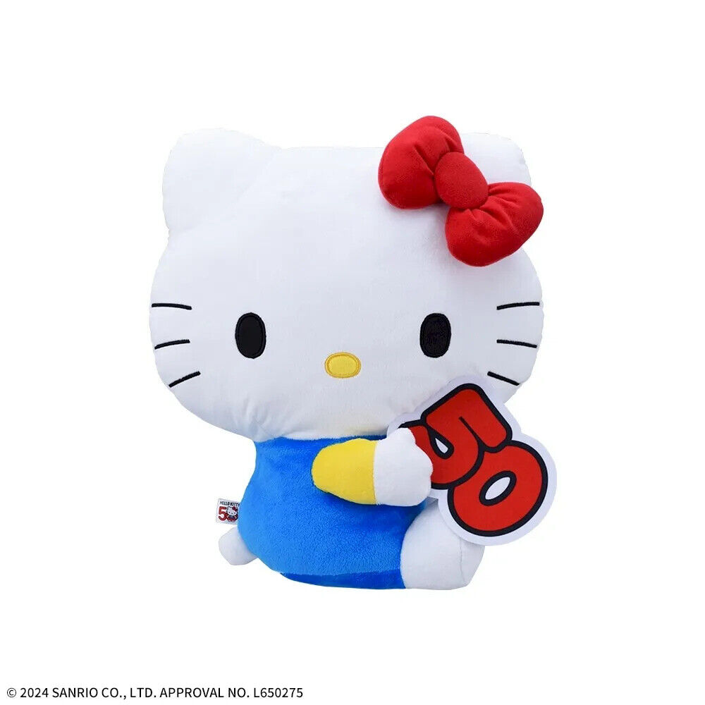 Hello Kitty Plush Doll LL Plush Toy 50th Anniversary Ver. SEGA