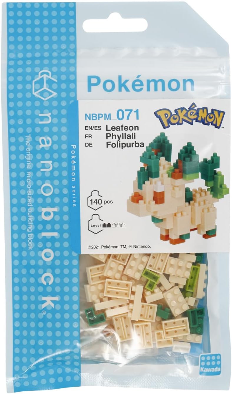 Leafeon Nanoblock Pokemon - Pokémon Series Building Kit