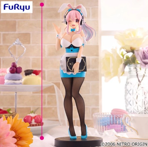 Super Sonico Figure, BiCute Bunnies, Blue Waitress Ver Bunny Outfit, Furyu