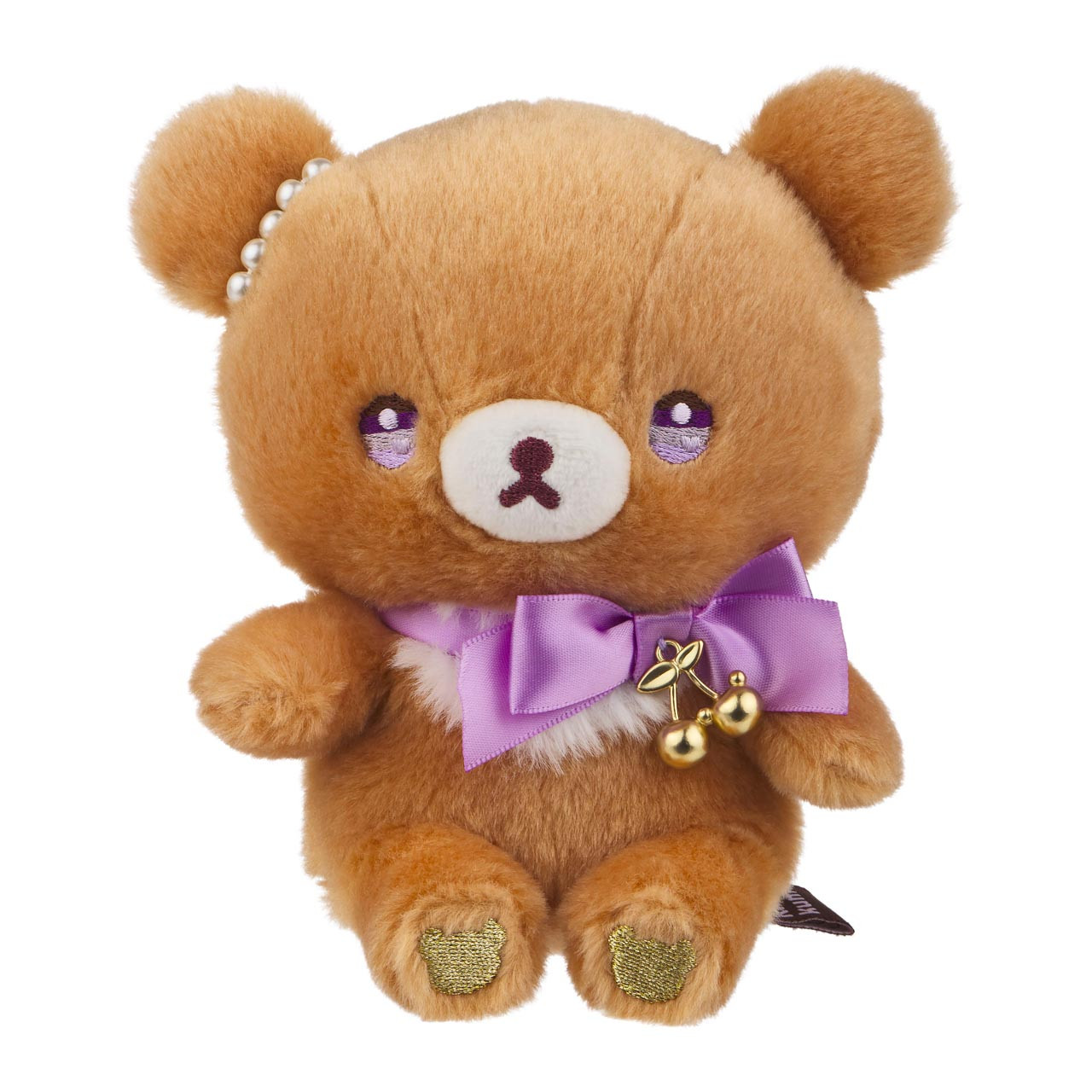 Chairoikoguma San-X Original with a Shining Jewel Cherry Plush 7 Inches