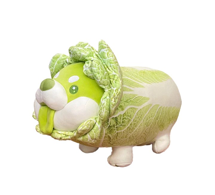 Dodowo Vegetable Fairies Cabbage Dog Plush Doll, 10