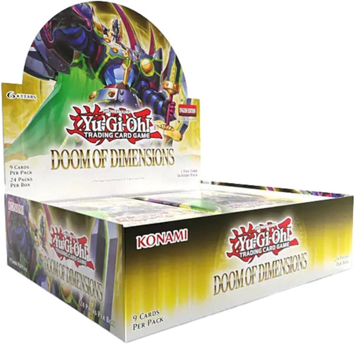 Yu-Gi-Oh Doom of Dimensions - TCG Trading Card Booster Box, Yugioh Cards, Konami
