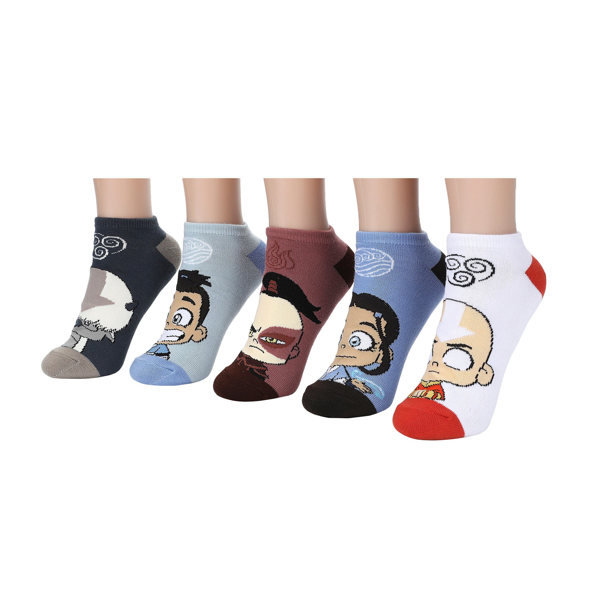 Avatar The Last Airbender Ankle Socks 5 Pair