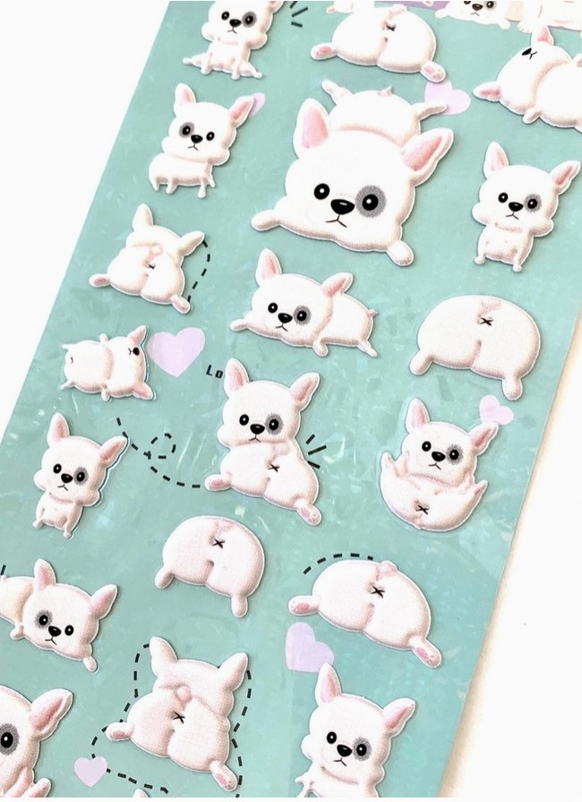 Dog Puffy Sticker Sheet Nekoni