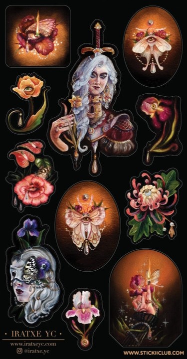 The Watching Garden Sticker Sheet