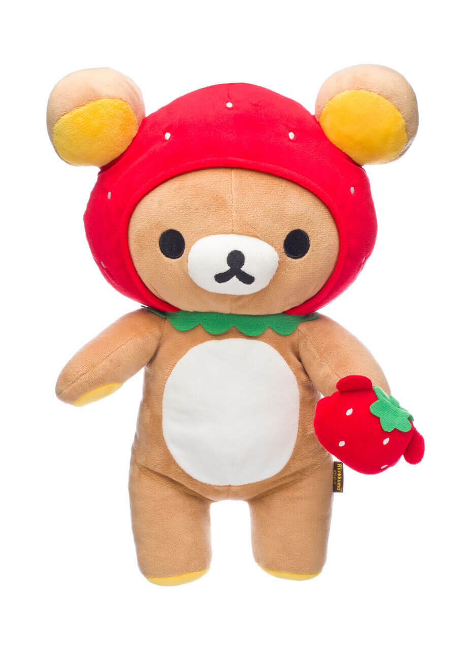 Rilakkuma Strawberry Hat Plush 13 Inches