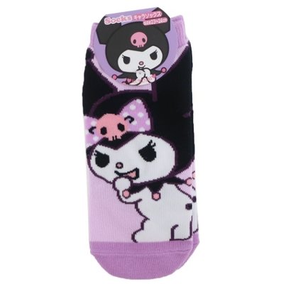 Kuromi Womens Socks One Size 23-24cm Purple Sanrio