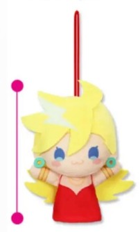 PANTY & STOCKING with GARTERBELT Finger Puppet Plush Keychain - Panty Anarchy