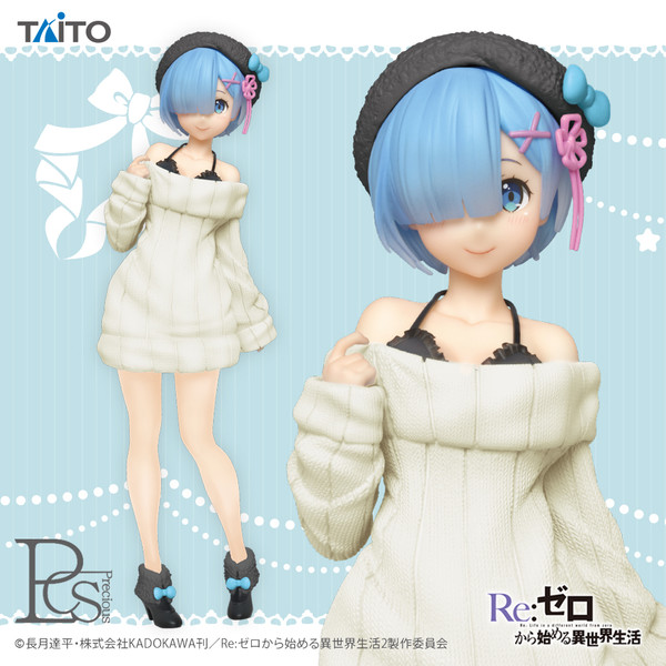 Rem Precious White Sweater Dress Figure, Re:Zero - Starting Life in Another World, Taito
