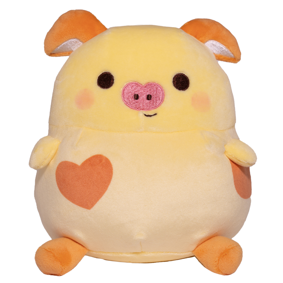 Soft & Squishy Pig Plush Doll, Yellow, 6 Inches, Kawaii Plushie