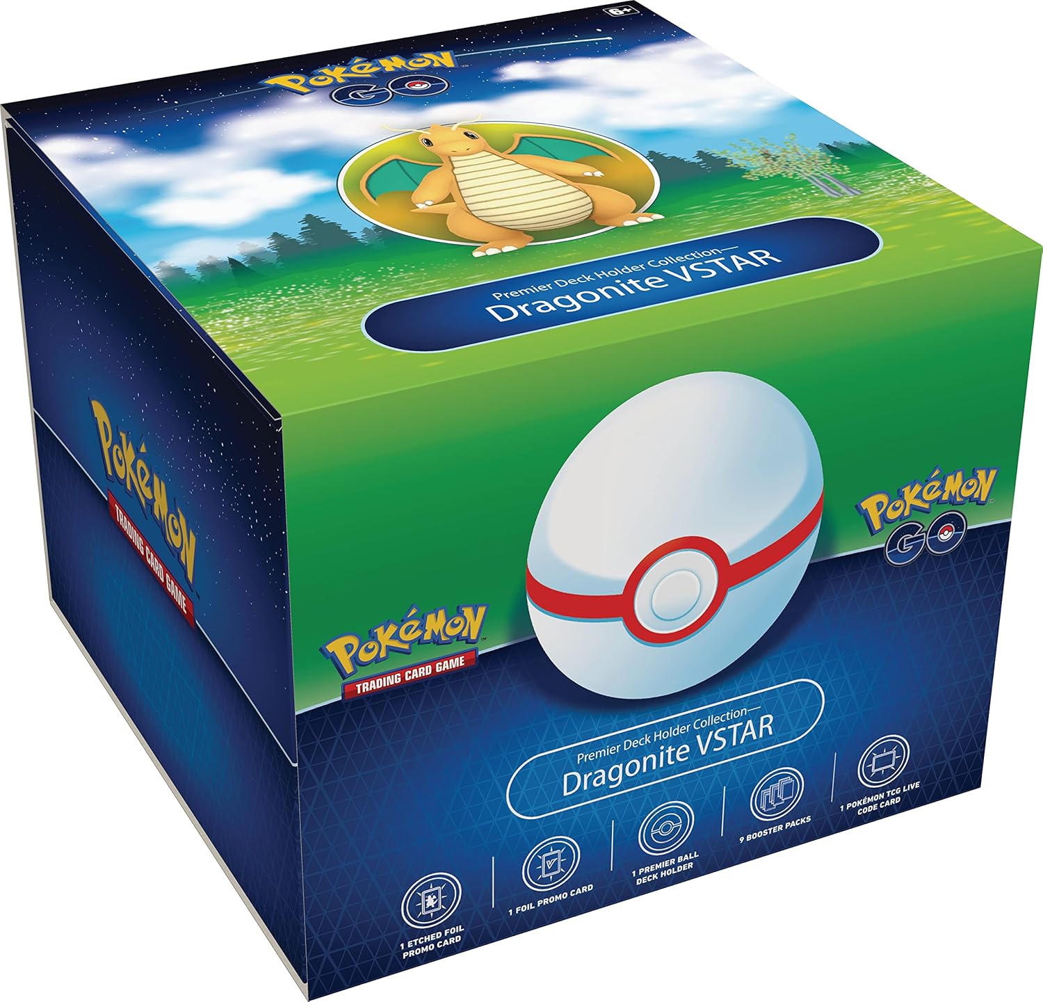 Pokemon Go Dragonite VStar Deck Holder Collection Box