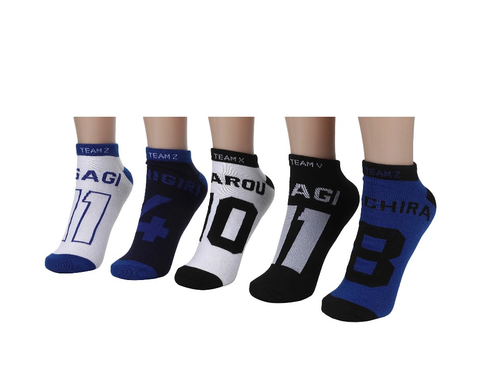 Blue Lock Ankle Socks 5 Pair