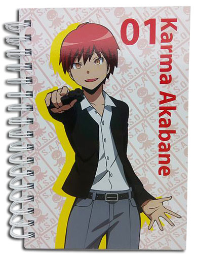 Assassination Classroom Karma Akabane Hardcover Spiral Anime Notebook