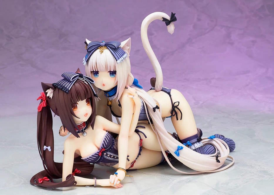 Chocola & Vanilla Figure Set, Pre-Painted Statue, Nekopara, Flare