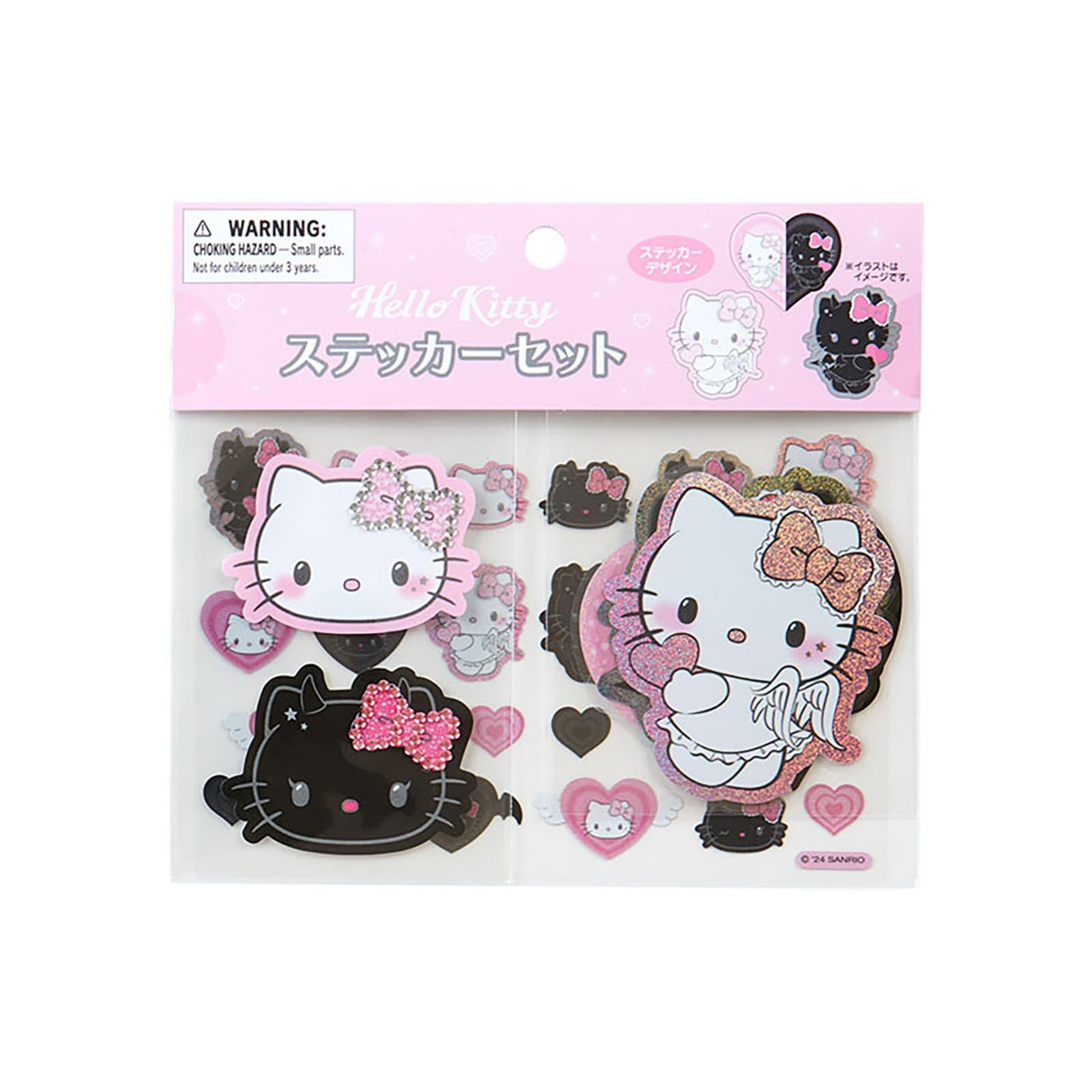 Hello Kitty Sticker Set - Little Angel & Devil Design - Sanrio