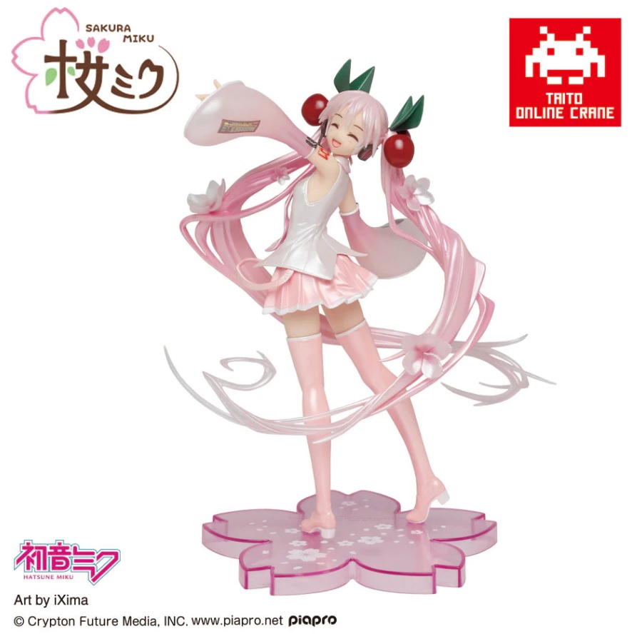 Hatsune Miku Figure, Online Crane Limited, Sakura Miku, 2020 Ver. Vocaloid, Taito