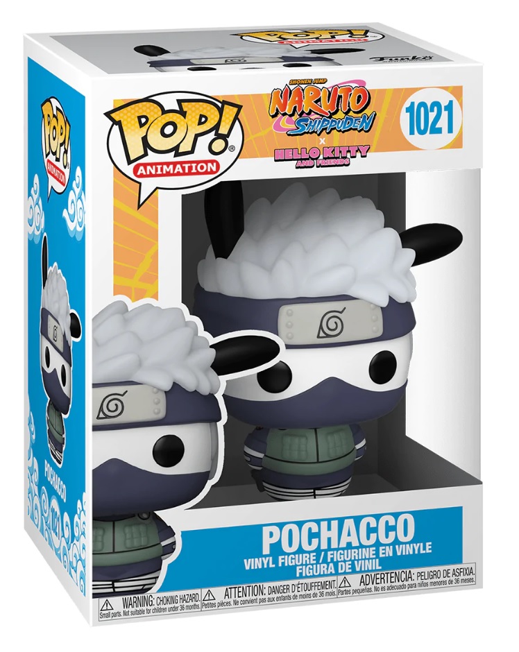 Pochacco Kakashi Figure Naruto X Hello Kitty Friends Funko Pop Animation 3.75 Inches Funko Pop 1021