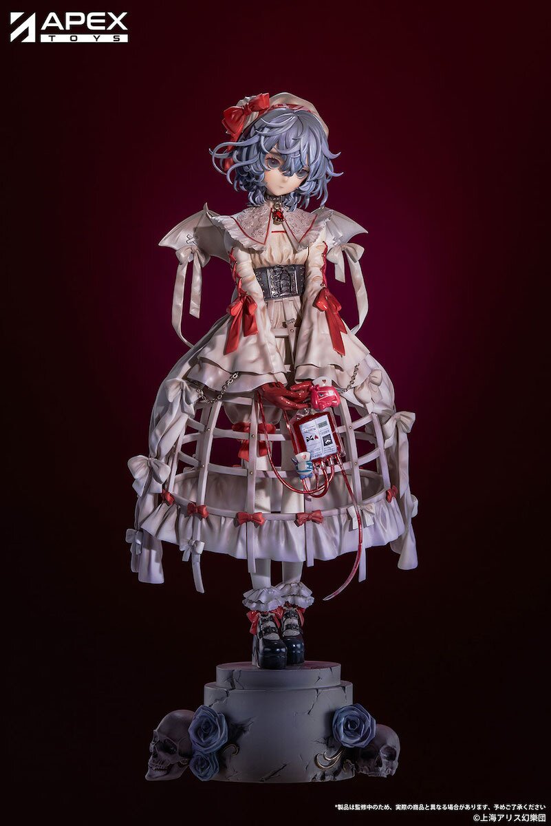 Remilia Scarlet Figure, 1/7 Scale Pre-Painted Statue, Blood Ver., Touhou Project, APEX - with Bonus