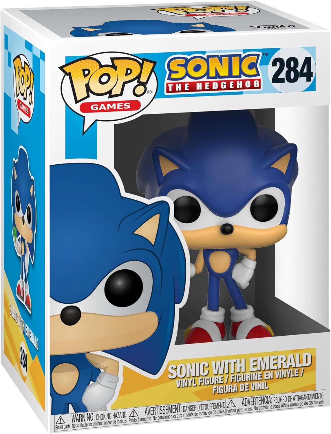 Sonic with Emerald, Sonic The Hedgehog, Funko Pop 284