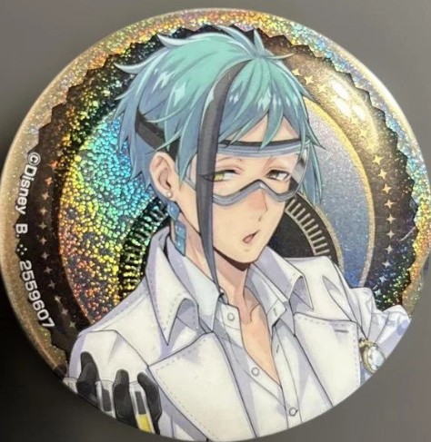 Twisted Wonderland Floyd Leech Glitter Pin Badge