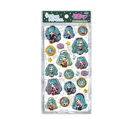 Hatsune Miku Uruchuru POP SEAL Bon Voyage Sticker Set