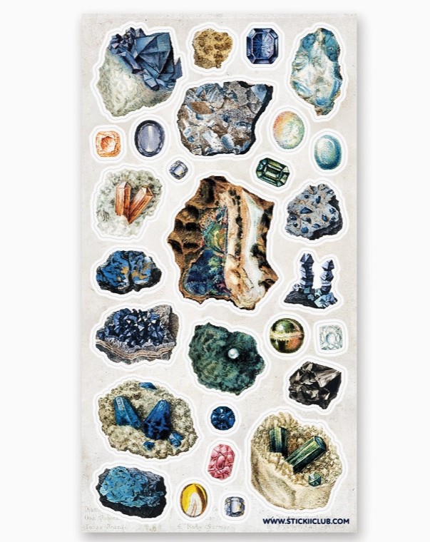 Ocean Crystals Sticker Sheet