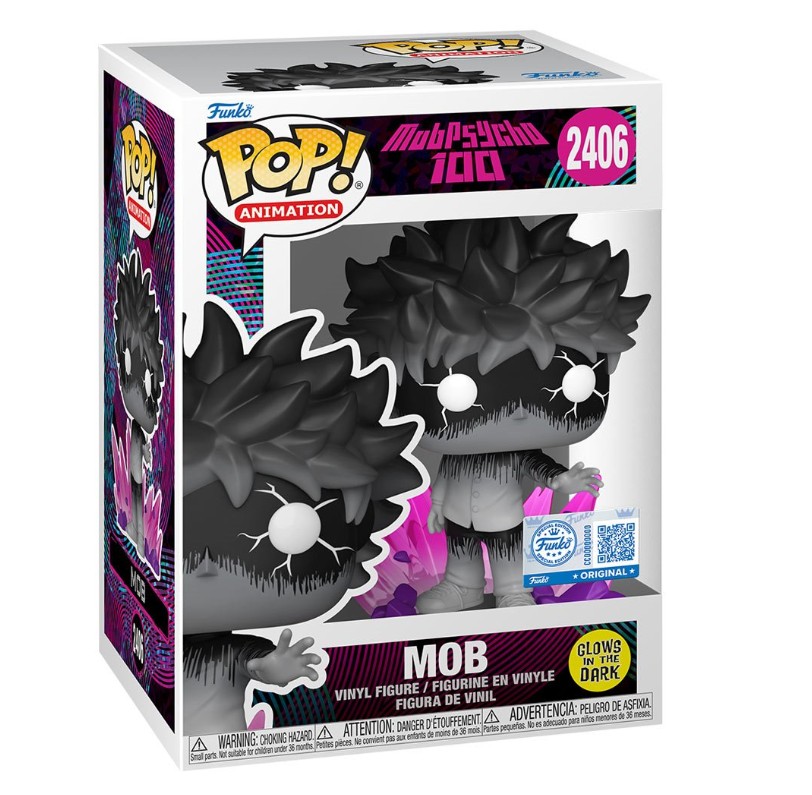 Mob Figure, Glow-in-the-Dark, Mob Psycho 100, Funko Pop Animation 2406