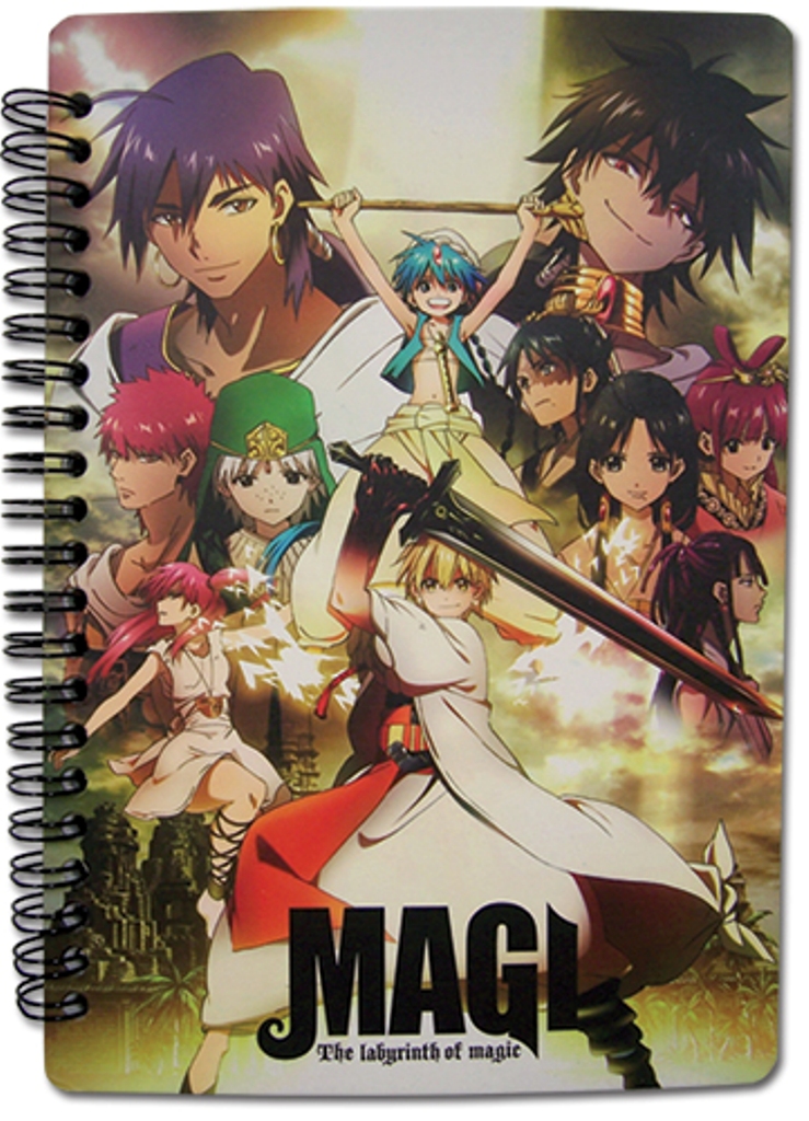 Magi The Labyrinth of Magic Spiral Anime Notebook