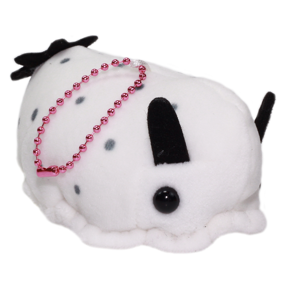 Mochi Puni Sea Cucumber Plush Collection Sea Slug Toy White/Black 4 Inches