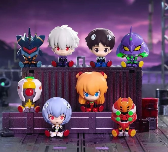 Evangelion Sitting Mini Figure, Top Toy, Random Blind Box