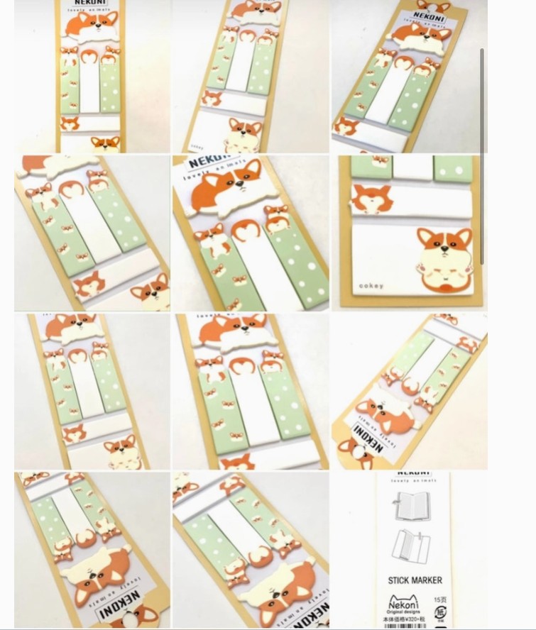 Nekoni Corgi Sticky Notes