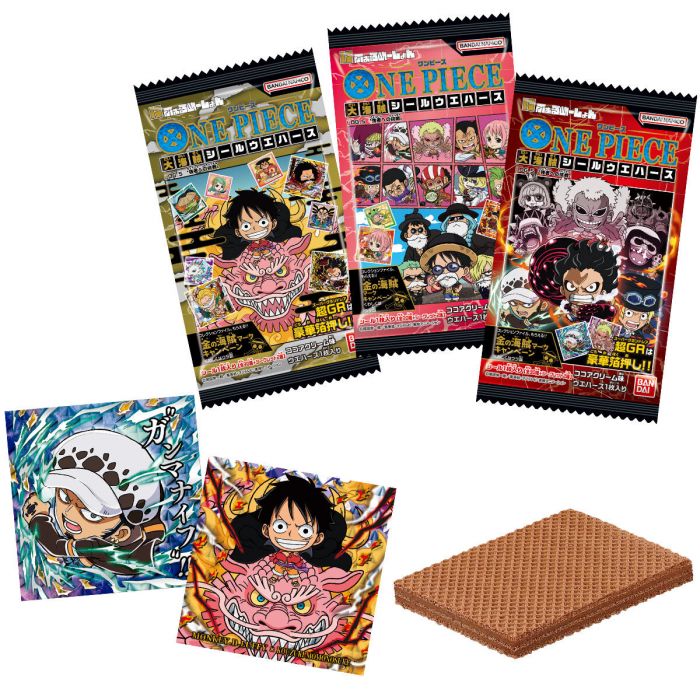 One Piece Great Pirate Seal Deformed Seal Wafer Log. 5 with Sticker