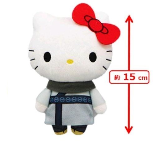 Hello Kitty x Sukuna Plush Doll, White, 7 Inches, Sanrio, Jujutsu Kaisen, Furyu
