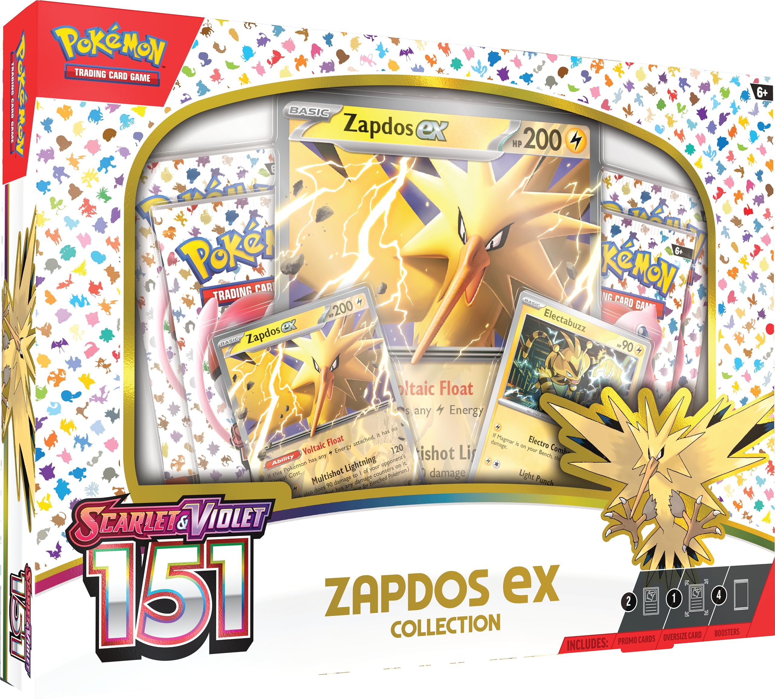 Pokemon Trading Card Game Pokemon Scarlet & Violet 151 Zapdos EX Collection