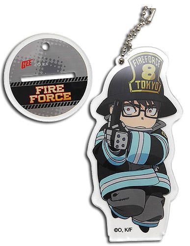 Fire Force Takesha Hinawa Acrylic Keychain Figure