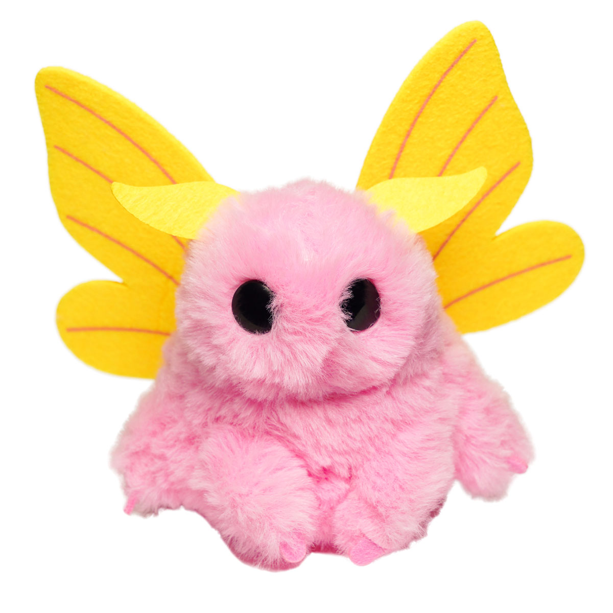 Poodle Moth Plush Toy Kawaii Stuffed Animal Pink Keychain Size 4