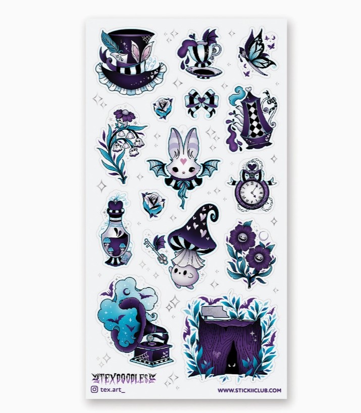 Dark Wonderland Sticker Sheet