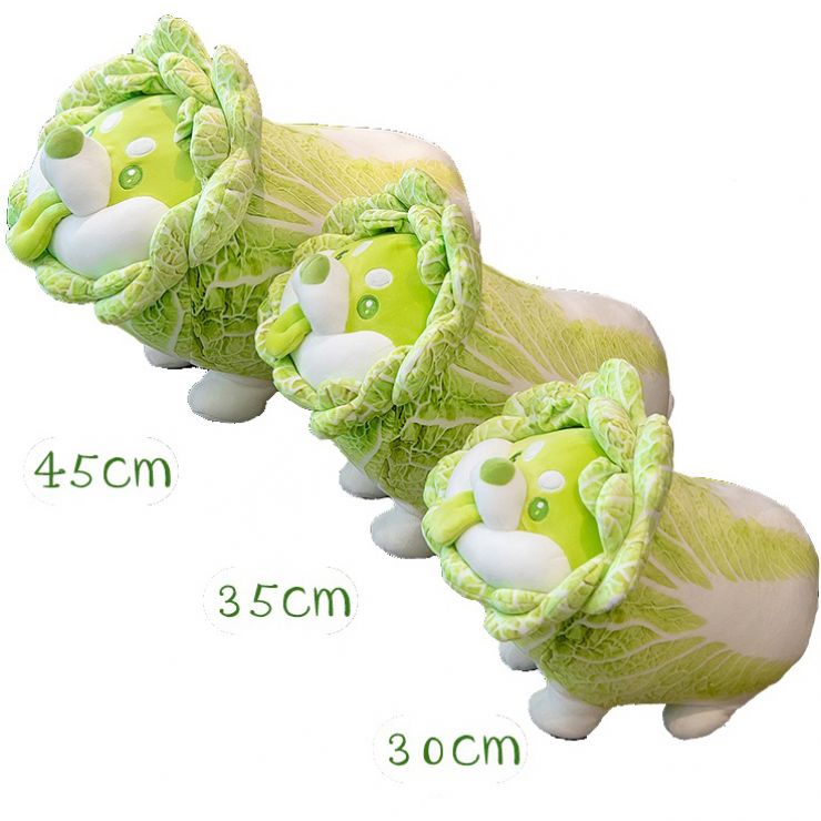 Dodowo Vegetable Fairies Cabbage Dog Plush Doll, 35cm, Big Size